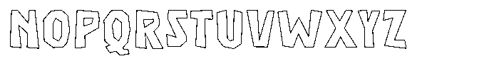 SCC Stuns Panchuto Stuns Panchuto Outline Font UPPERCASE