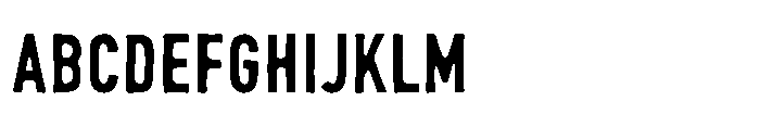 SCC Vacoste Font UPPERCASE