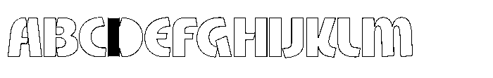 Sc Galiant Outline Font UPPERCASE
