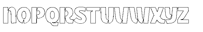 Sc Galiant Outline Font UPPERCASE