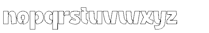 Sc Galiant Outline Font LOWERCASE