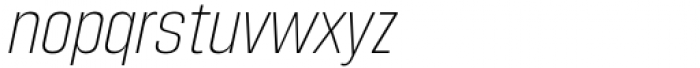 Scaffold ExtraLight Oblique Font LOWERCASE