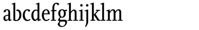 Scala Pro Condensed Regular Font LOWERCASE