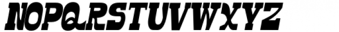 Scalter Semi Serif Condensed Slanted Font UPPERCASE
