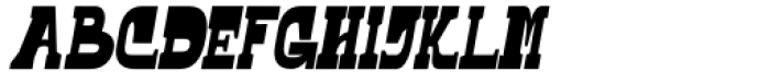 Scalter Semi Serif Condensed Slanted Font LOWERCASE