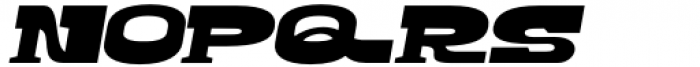 Scalter Serif Expanded Slanted Font LOWERCASE