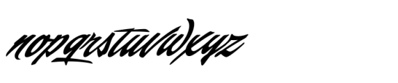 Scandinavia Brush Italic Font LOWERCASE