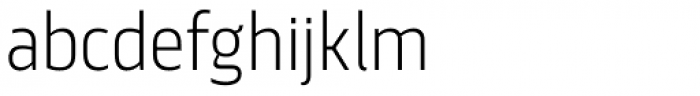 Scansky Condensed Extra Light Font LOWERCASE