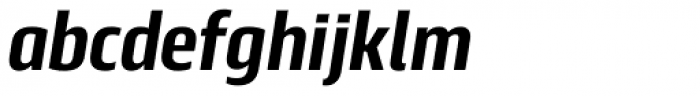 Scansky Condensed Semi Bold Italic Font LOWERCASE