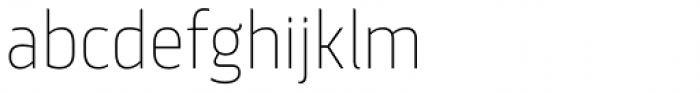 Scansky Condensed Thin Font LOWERCASE