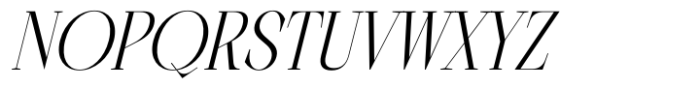 Scarfi Modern Italic Font UPPERCASE