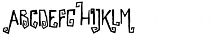 Scarville Six Font UPPERCASE