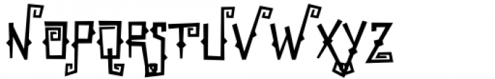 Scarville Three Font UPPERCASE