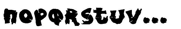 Scarvox Font LOWERCASE