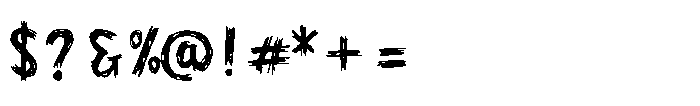 Scary Beast Font OTHER CHARS