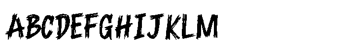 Scary Beast Font UPPERCASE