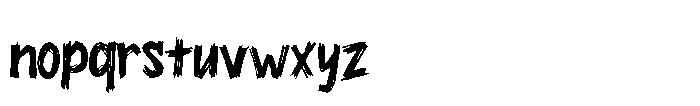 Scary Beast Font LOWERCASE