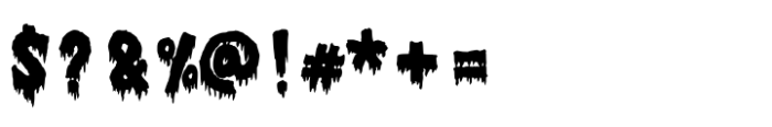 Scary Horror Font OTHER CHARS
