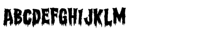 Scary Horror Font UPPERCASE