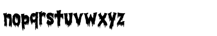 Scary Horror Font LOWERCASE