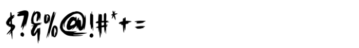 Scary Notes Font OTHER CHARS