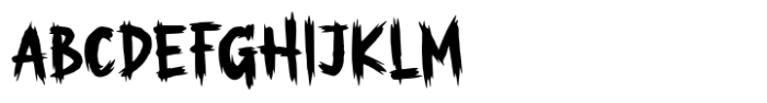 Scary Notes Font UPPERCASE