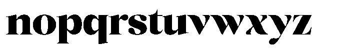 Scaver Black Font LOWERCASE