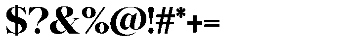 Scaver Bold Font OTHER CHARS