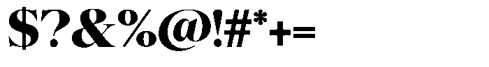 Scaver Extra Bold Font OTHER CHARS