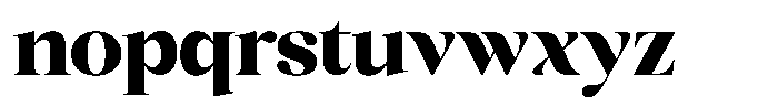 Scaver Extra Bold Font LOWERCASE