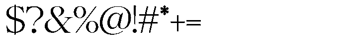 Scaver Extra Light Font OTHER CHARS