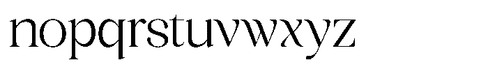 Scaver Extra Light Font LOWERCASE