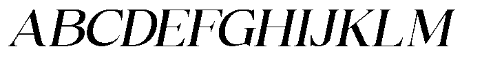 Scaver Italic Font UPPERCASE