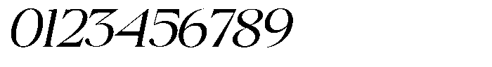 Scaver Light Italic Font OTHER CHARS