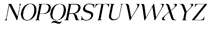 Scaver Light Italic Font UPPERCASE
