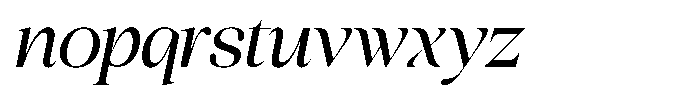 Scaver Light Italic Font LOWERCASE