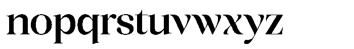 Scaver Medium Font LOWERCASE