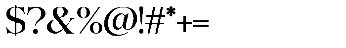 Scaver Regular Font OTHER CHARS