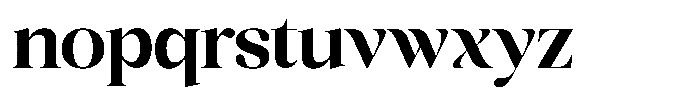 Scaver Semi Bold Font LOWERCASE