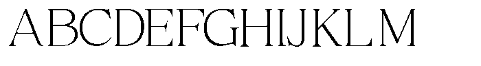 Scaver Thin Font UPPERCASE