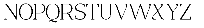 Scaver Thin Font UPPERCASE