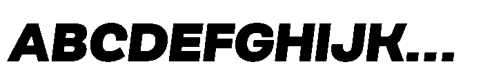 Scena Black Slanted Font UPPERCASE