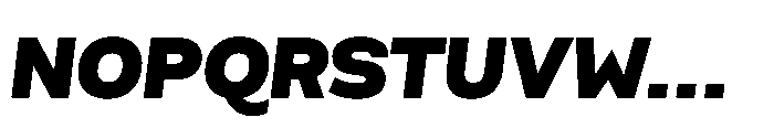 Scena Black Slanted Font UPPERCASE