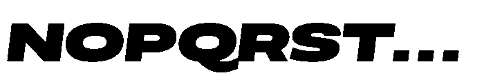 Scena Black Wide Slanted Font UPPERCASE