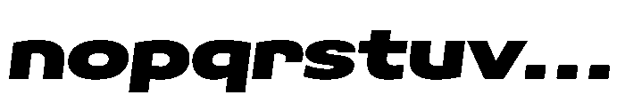 Scena Black Wide Slanted Font LOWERCASE