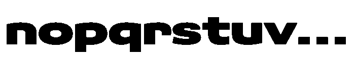 Scena Black Wide Font LOWERCASE