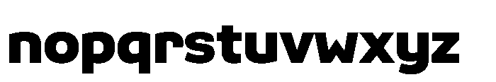 Scena Black Font LOWERCASE