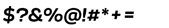 Scena Bold Slanted Font OTHER CHARS