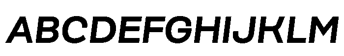 Scena Bold Slanted Font UPPERCASE