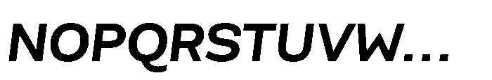 Scena Bold Slanted Font UPPERCASE